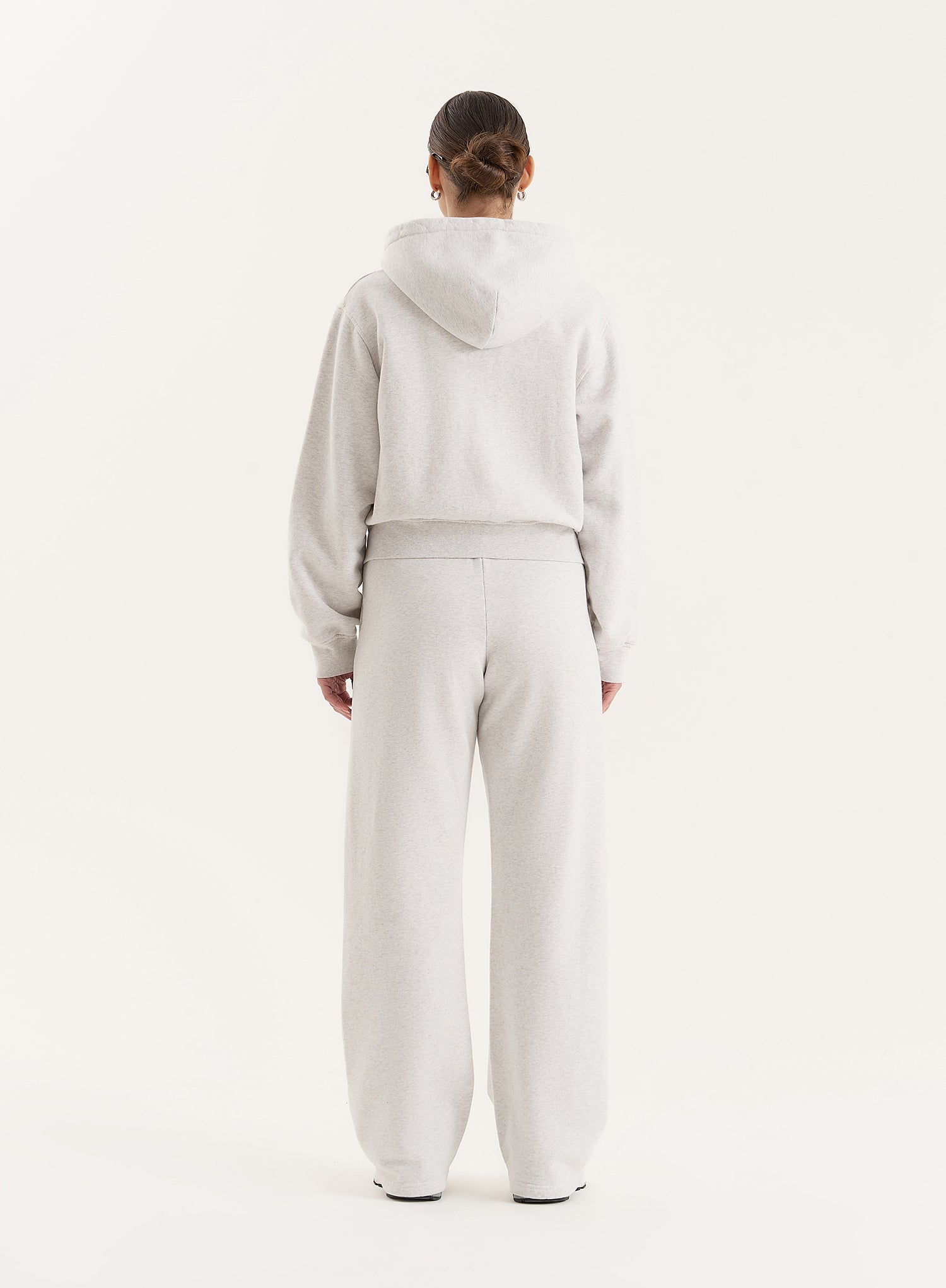 Grey Sports Club Slogan Zip Hoodie